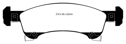 EBC GreenStuff Front Brake Pads - DP61651 EBC