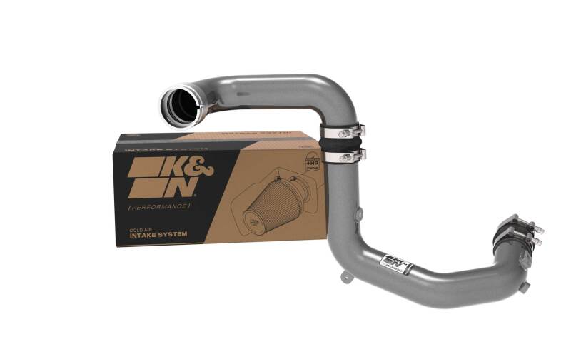 K&N 2023 Ford Bronco Raptor 3.0L V6 Aluminum Charge Pipe Kit - Gunmetal Gray K&N Engineering