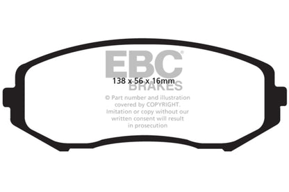 EBC Ultimax2 Front Brake Pads - UD1188 EBC
