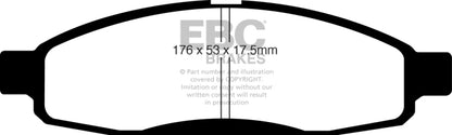 EBC Ultimax2 Front Brake Pads - UD1183 EBC
