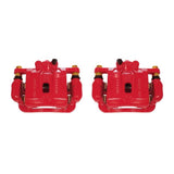 Power Stop 10-16 Hyundai Genesis Coupe Rear Red Calipers w/Brackets - Pair