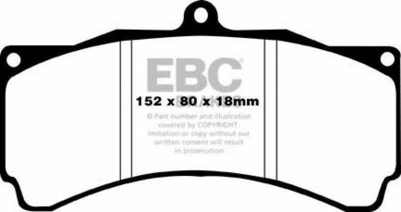 EBC YellowStuff Rear Brake Pads - DP4012R EBC