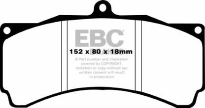EBC YellowStuff Rear Brake Pads - DP4012R EBC