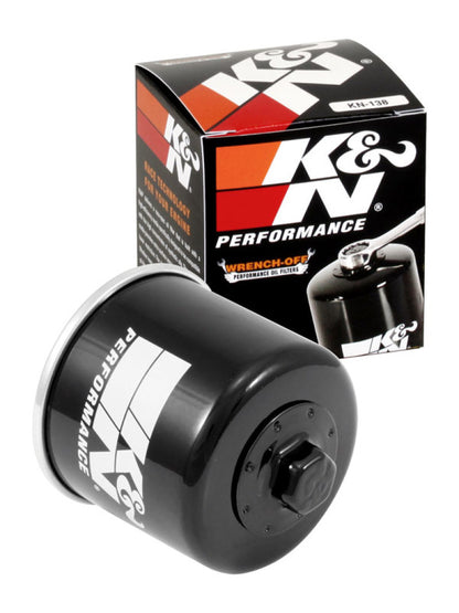 K&N Suzuki / Arctic Cat / Cagiva / Kawasaki / Kymco / Aprilia 2.813in OD x 3.031in H Oil Filter K&N Engineering