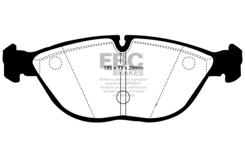 EBC Ultimax2 Front Brake Pads - UD682 EBC