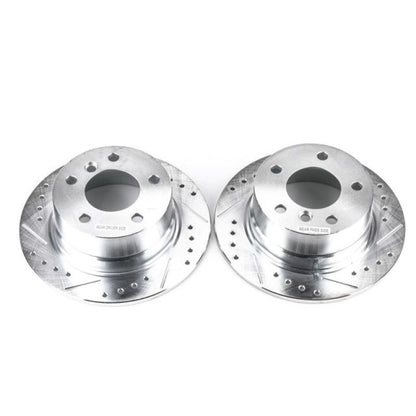 Power Stop 96-02 BMW Z3 Rear Evolution Drilled & Slotted Rotors - Pair PowerStop