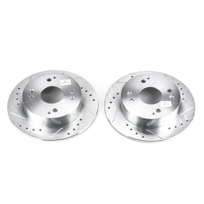 Power Stop 1997 Acura CL Rear Evolution Drilled & Slotted Rotors - Pair PowerStop