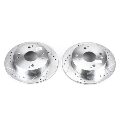 Power Stop 1997 Acura CL Rear Evolution Drilled & Slotted Rotors - Pair PowerStop