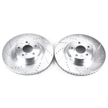 Load image into Gallery viewer, Power Stop 05-06 Saab 9-2X Front Evolution Drilled &amp; Slotted Rotors - Pair