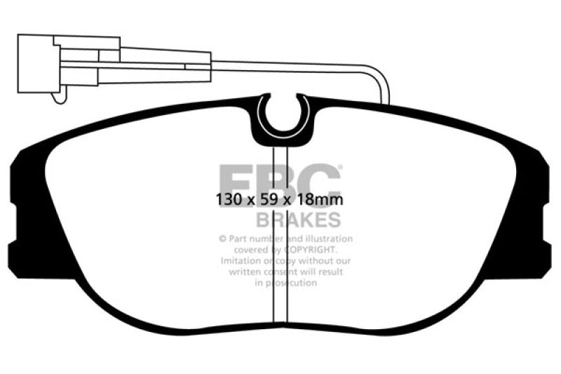 EBC YellowStuff Front Brake Pads - DP4733R EBC