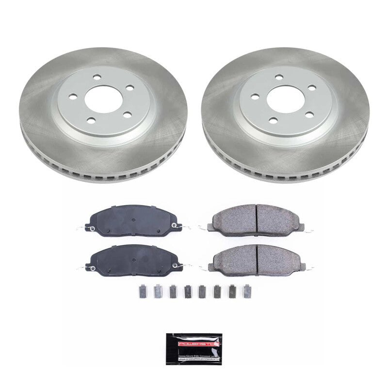 Power Stop 05-10 Ford Mustang Front Semi-Coated Rotor Kit PowerStop