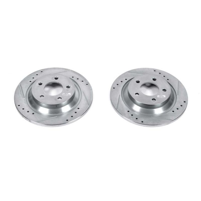 Power Stop 06-10 Mazda 5 Rear Evolution Drilled & Slotted Rotors - Pair PowerStop