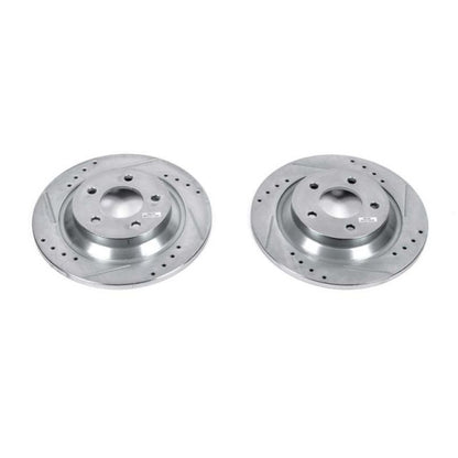 Power Stop 06-10 Mazda 5 Rear Evolution Drilled & Slotted Rotors - Pair PowerStop
