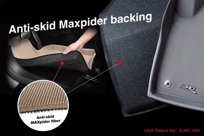 3D Maxpider A5MZ05701809 16-23 Mazda CX-9 7-Seat Maxtrac Black R1 R2 R3