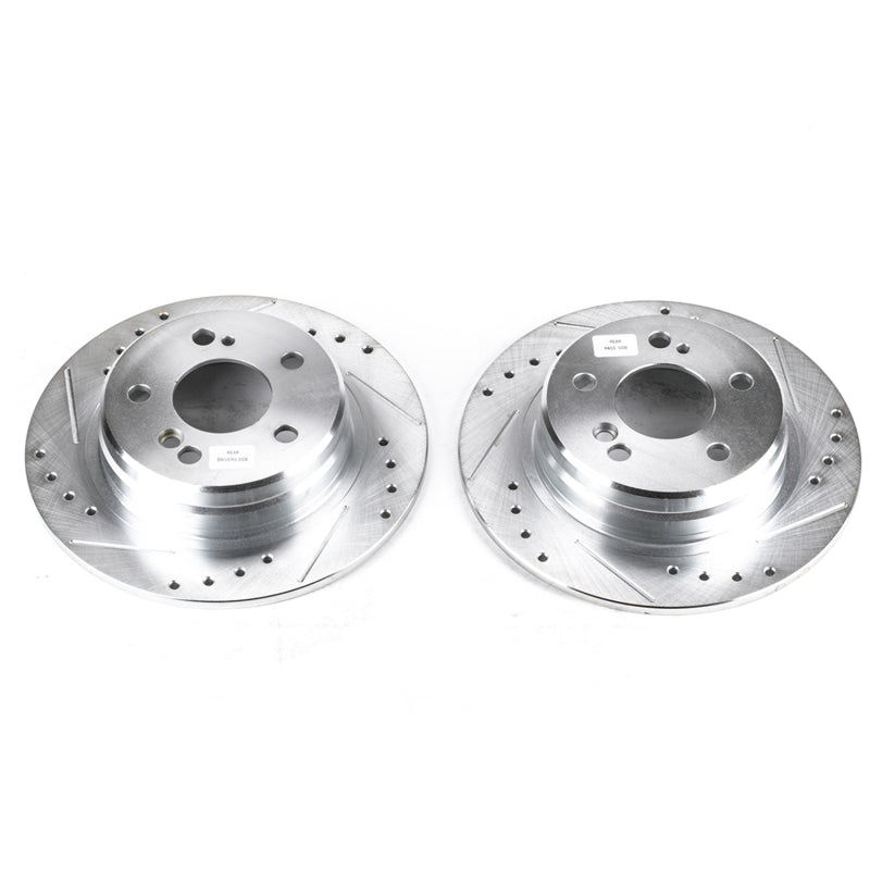 Power Stop 90-93 Mercedes-Benz 300SL Rear Evolution Drilled & Slotted Rotors - Pair PowerStop