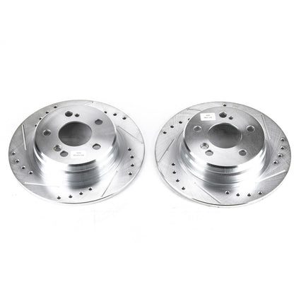 Power Stop 90-93 Mercedes-Benz 300SL Rear Evolution Drilled & Slotted Rotors - Pair PowerStop
