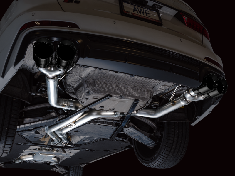 AWE Tuning 19-23 Audi C8 S6/S7 2.9T V6 AWD Track Edition Exhaust - Diamond Black Tips AWE Tuning