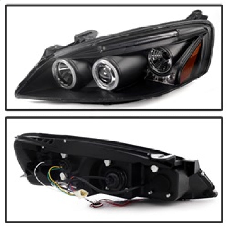 Spyder Pontiac G6 2/4DR 05-08 Projector Headlights LED Halo LED Blk PRO-YD-PG605-HL-BK SPYDER