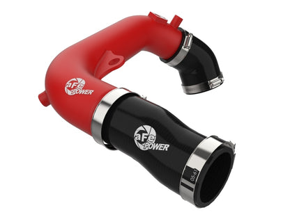 aFe BladeRunner 2-1/2 IN Aluminum Hot Charge Pipe Red - 46-20778-R