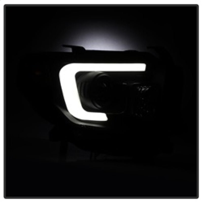 Spyder Toyota Tundra 2014-2016 Projector Headlights Light Bar DRL Black Smoke PRO-YD-TTU14-DRL-BSM SPYDER