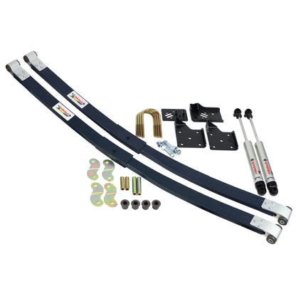 Ridetech 55-57 Chevrolet Bel Air Composite Leaf Spring w/ HQ Shock Kit - 2in Drop - Rear