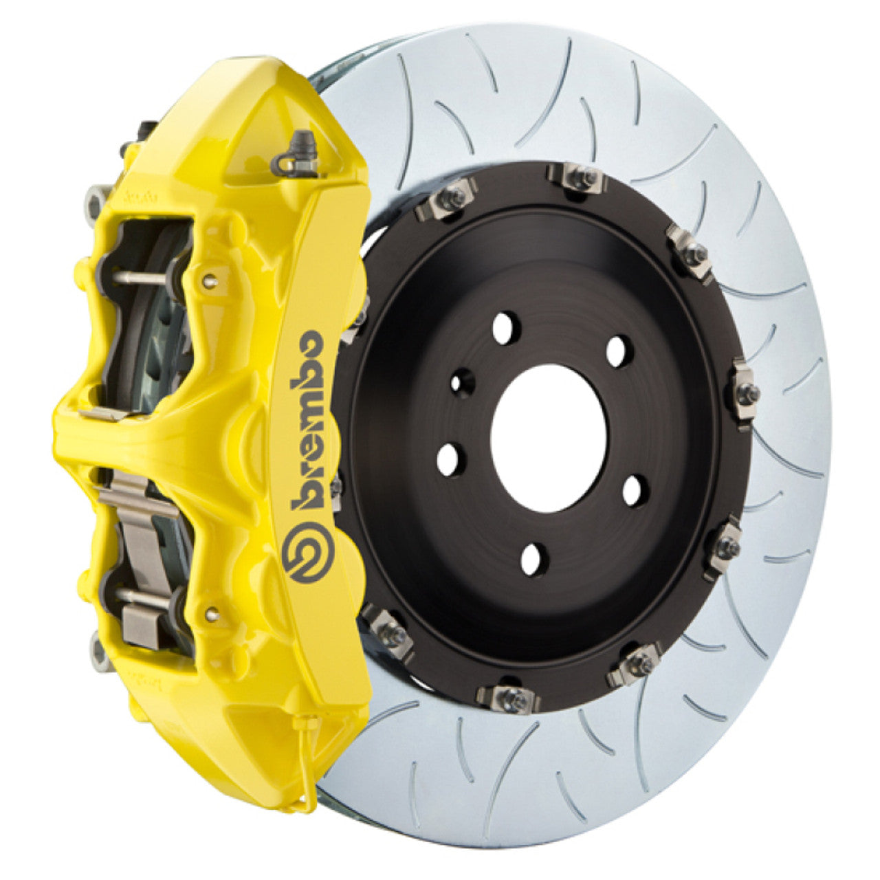 Brembo 09-13 X5M Front GT BBK 6 Piston Cast 405x34 2pc Rotor Slotted Type1 - Yellow 1N2.9537A5