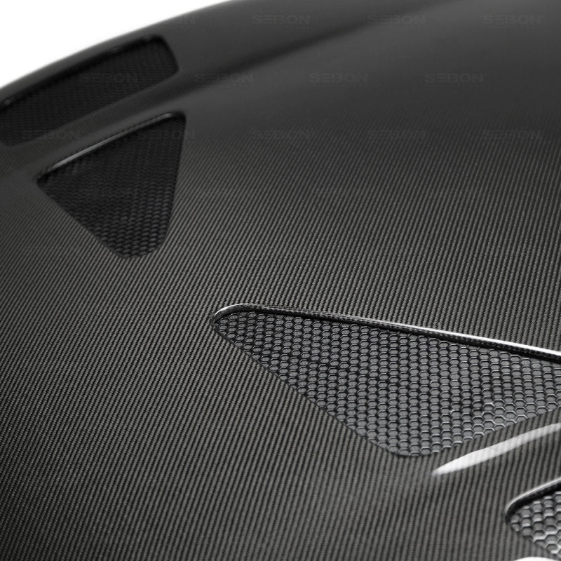 Seibon TR-style carbon fiber hood for 1993-1998 Toyota Supra - HD9398TYSUP-TR