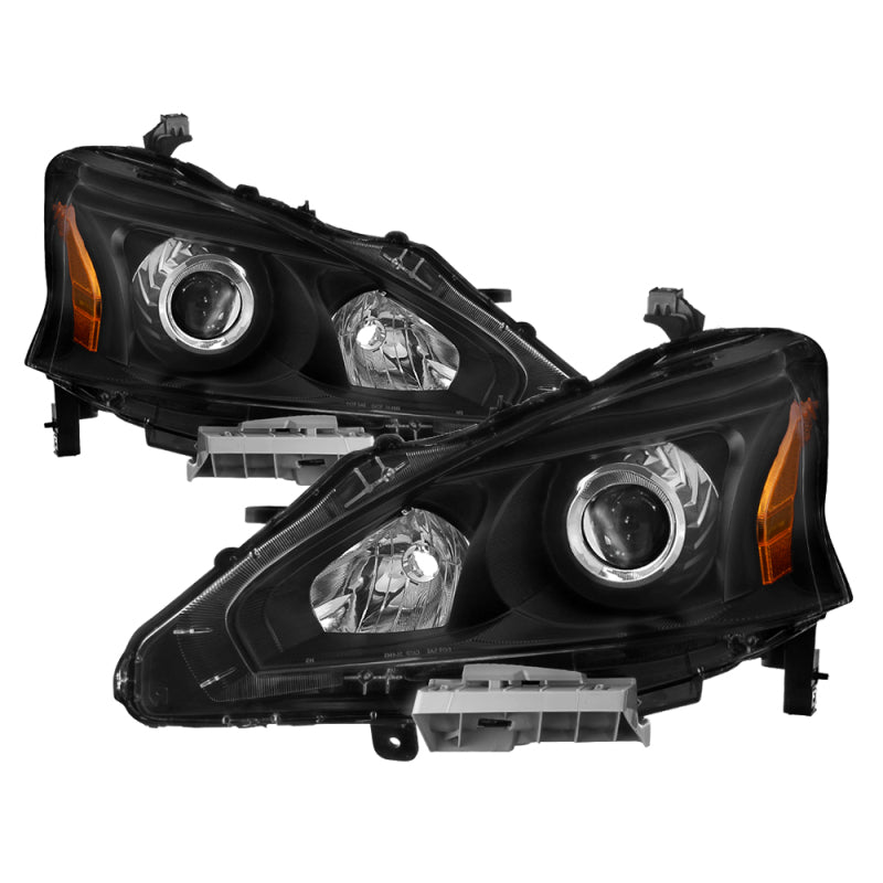 xTune Nissan Altima 13-15 4Dr OE Style Headlights - Black HD-JH-NA134D-AM-BK SPYDER