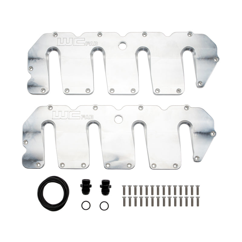 Wehrli 04.5-10 Duramax LLY/LBZ/LMM Billet Upper Valve Cover Set - Raw Aluminum