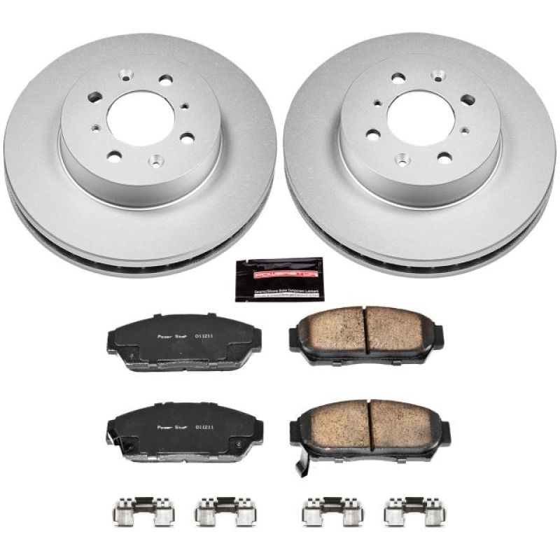 Power Stop 94-01 Acura Integra Front Z17 Evolution Geomet Coated Brake Kit PowerStop