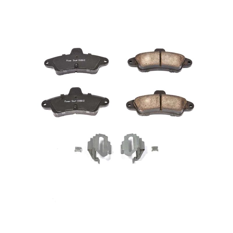 Power Stop 95-00 Ford Contour Rear Z17 Evolution Ceramic Brake Pads w/Hardware PowerStop