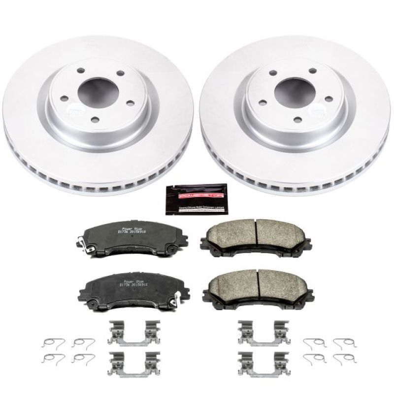 Power Stop 14-19 Infiniti Q50 Front Z17 Evolution Geomet Coated Brake Kit PowerStop