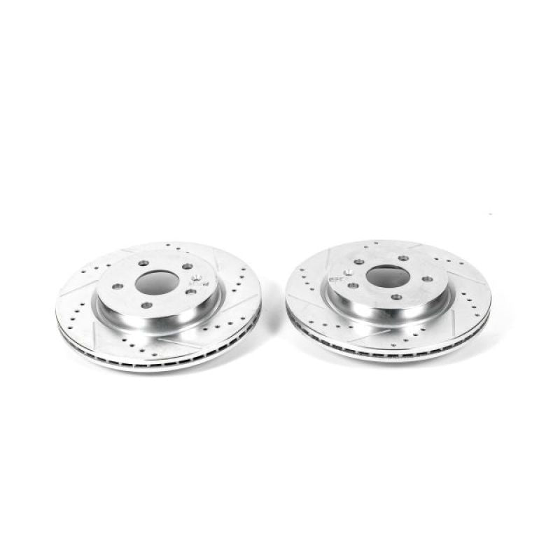 Power Stop 2010 Buick Allure Rear Evolution Drilled & Slotted Rotors - Pair PowerStop