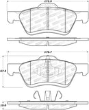 StopTech Premium Ceramic Brake Pads - 308.10470