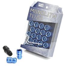 Load image into Gallery viewer, Project Kics 12x1.25 Monolith T1/06 Lut Nut Set - Blue (20 Pcs)