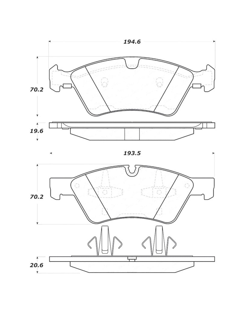 StopTech Premium Ceramic Brake Pads - 308.11230 Stoptech