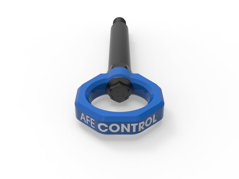 aFe CONTROL Front / Rear Tow Hook BMW M2 (G87) 23-25 L6-3.0L (tt) S58 - 450-502004-L - Blue