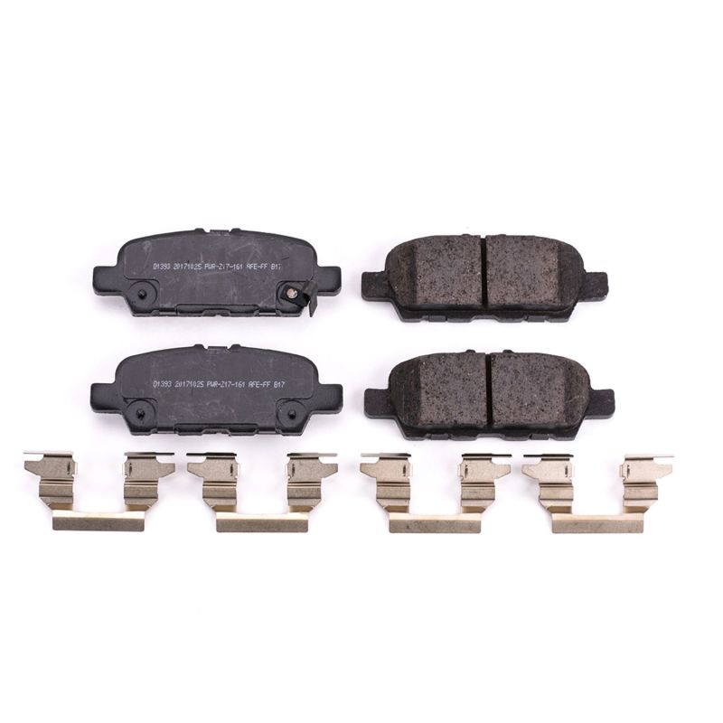 Power Stop 11-12 Infiniti EX35 Rear Z17 Evolution Ceramic Brake Pads w/Hardware PowerStop