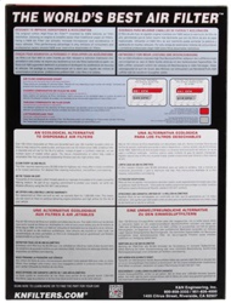 K&N 07-15 Jeep Wrangler L4-2.8L DSL Replacement Drop In Air Filter K&N Engineering