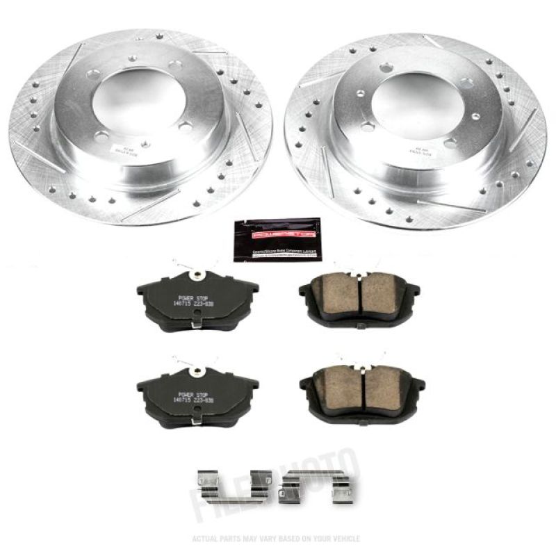 Power Stop 00-04 Volvo S40 Rear Z23 Evolution Sport Brake Kit PowerStop