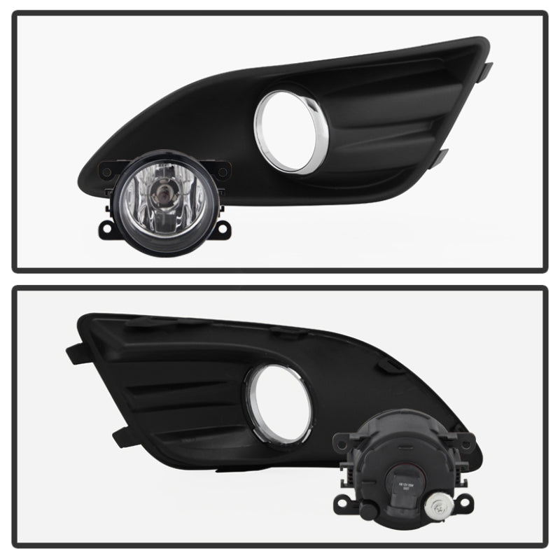 Spyder Ford C-Max 2013-2015 OEM Fog Light W/Universal Switch- Clear FL-FCMAX2013-C SPYDER