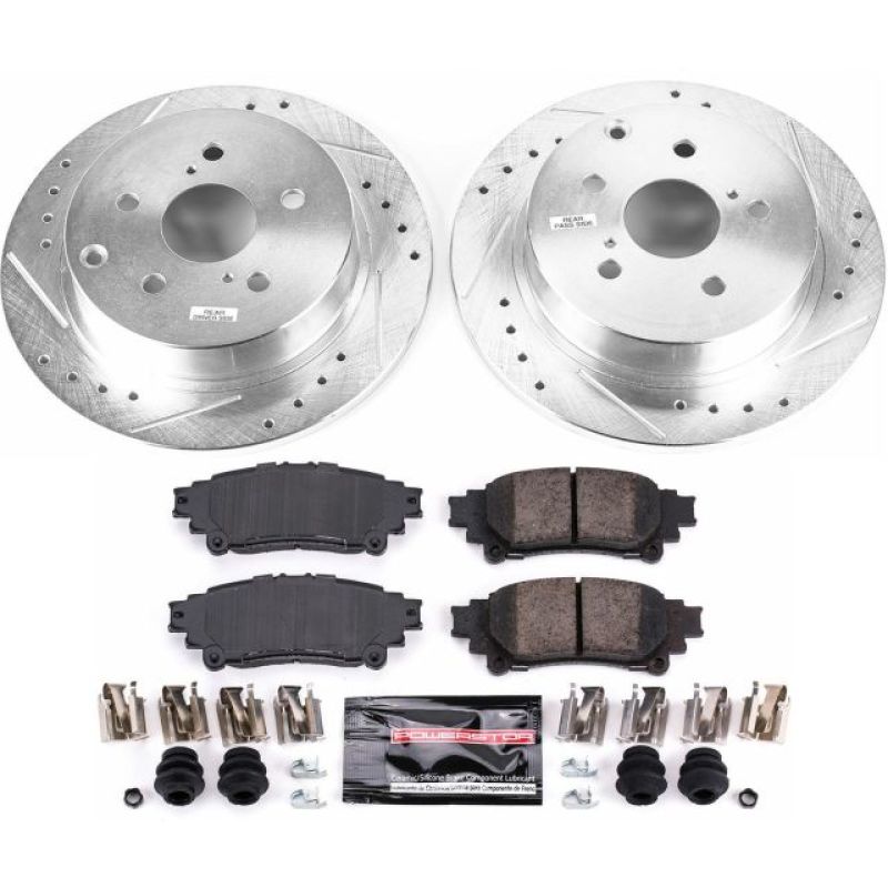 Power Stop 16-18 Toyota Mirai Rear Z23 Evolution Sport Brake Kit PowerStop