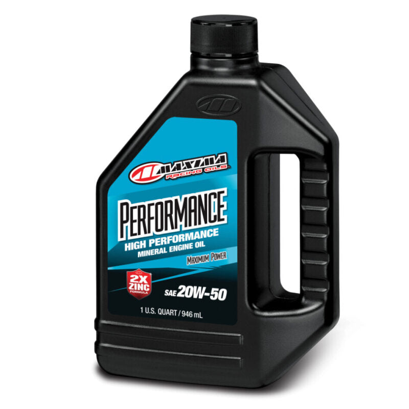 Maxima Performance Auto Performance 20W-50 Mineral Engine Oil - Quart