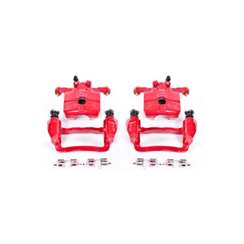 Power Stop 05-06 Saab 9-2X Rear Red Calipers w/Brackets - Pair PowerStop