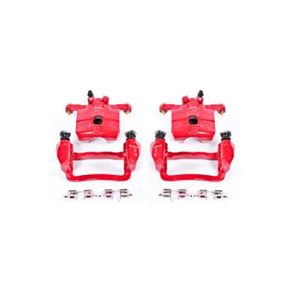 Power Stop 05-06 Saab 9-2X Rear Red Calipers w/Brackets - Pair PowerStop