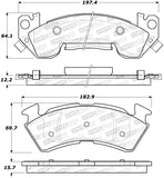 StopTech Premium Ceramic Rear Brake Pads - 308.06140