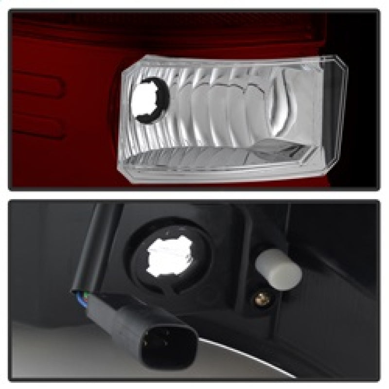 Spyder GMC Sierra 2016-2017 Light Bar LED Tail Lights - Red Clear ALT-YD-GS16-LED-RC SPYDER