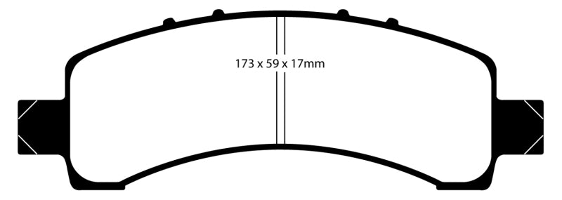 EBC YellowStuff Rear Brake Pads - DP41667R EBC