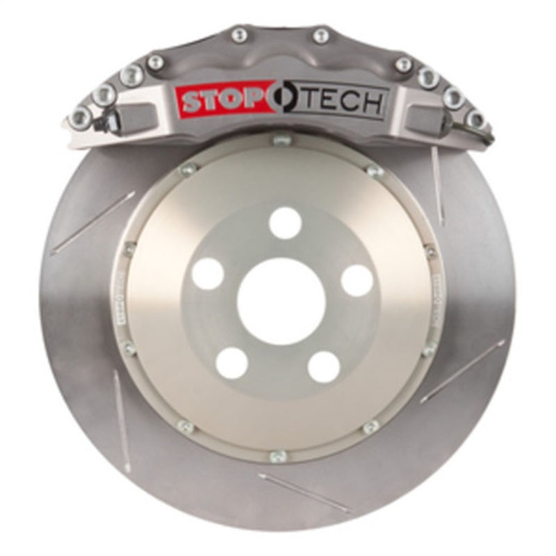 StopTech 08-09 Evo X Front BBK Trophy Sport ST-60 Calipers Slotted 355x32mm Rotors/Pads/SS Lines Stoptech