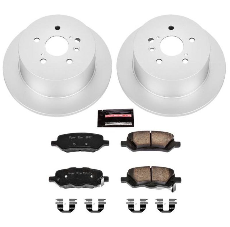 Power Stop 09-16 Toyota Venza Rear Z17 Evolution Geomet Coated Brake Kit PowerStop